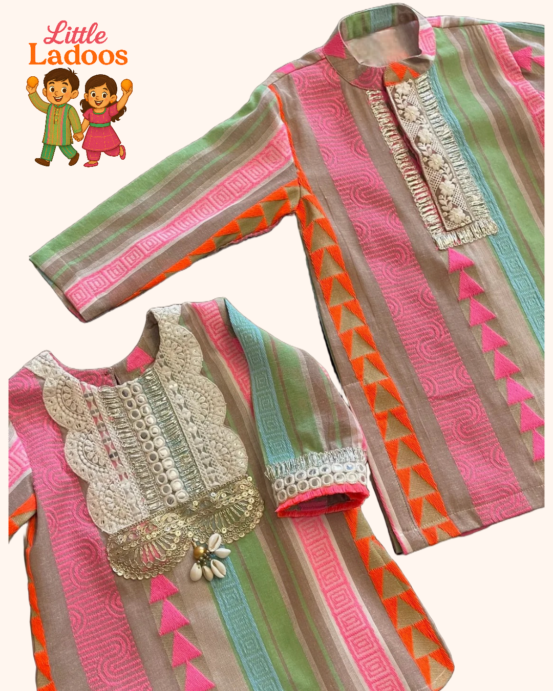 Vibrant Jacquard Family Set