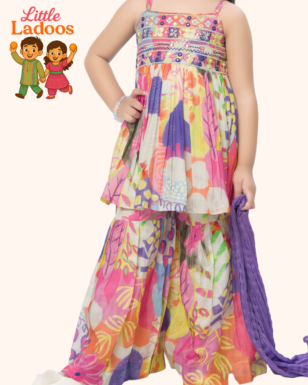 Purple Fiesta Gharara